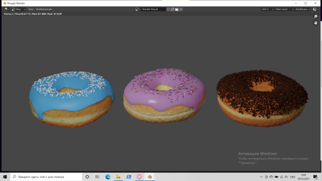 donuts Model 3D .c4d .max .obj .3ds .fbx .stl .blend 