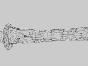 cyberpunk style katana 3D Model