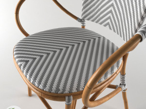 pearl bistro chair 3D Model