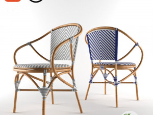 pearl bistro chair 3D Model