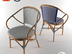 pearl bistro chair 3D Model