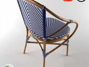 pearl bistro chair 3D Model