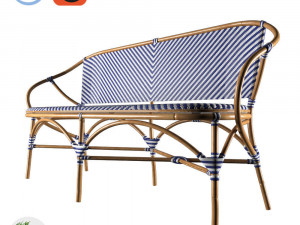 pearl paris bench 3D Model