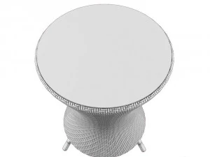 tropical - pearl bistro table 3D Model
