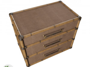 parrot cay nightstand Modello 3D