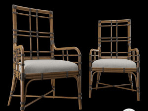 seaview side chair Modelo 3D