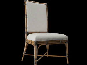 tropical - summer isle upholstered side chair 3D Model