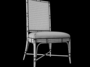 tropical - summer isle upholstered side chair Modello 3D