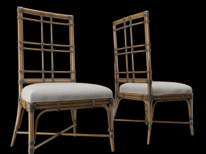 tropical - seaview arm chair Modelo 3D