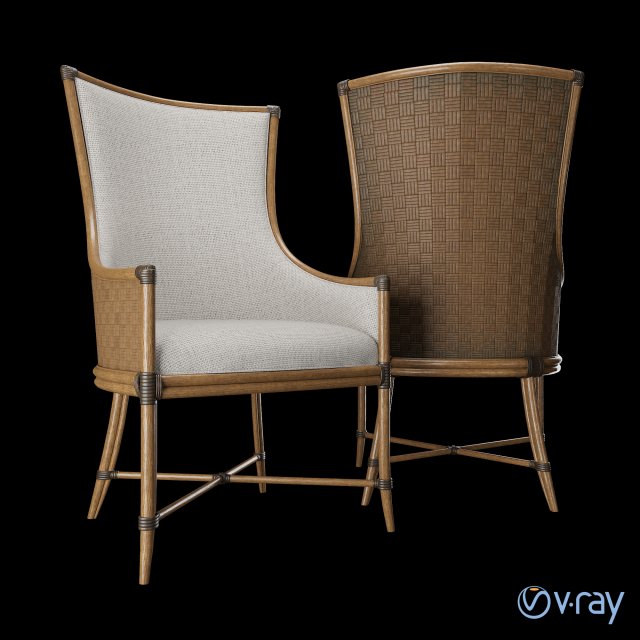 tropical - balfour host chair 3D 모델 .c4d .max .obj .3ds .fbx .stl .blend 
