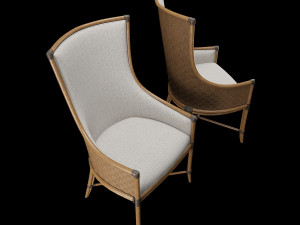 tropical - balfour host chair 3D 모델