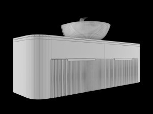 luxury wash basin 01 3D Model