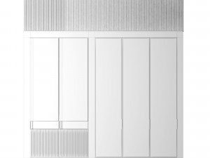luxury - wardrobe 01 3D Model