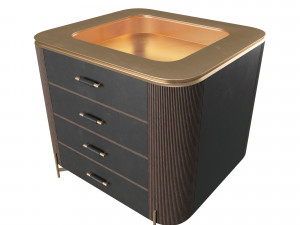 luxury - display cabinet-01 3D Model