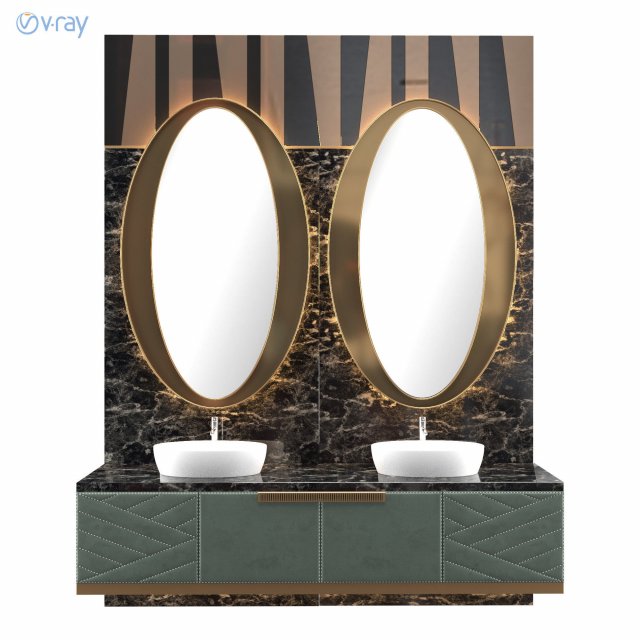luxury - wash basin02 3D Model .c4d .max .obj .3ds .fbx .stl .blend 