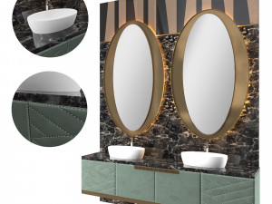 luxury - wash basin02 3D Model