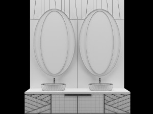 luxury - wash basin02 3D Model