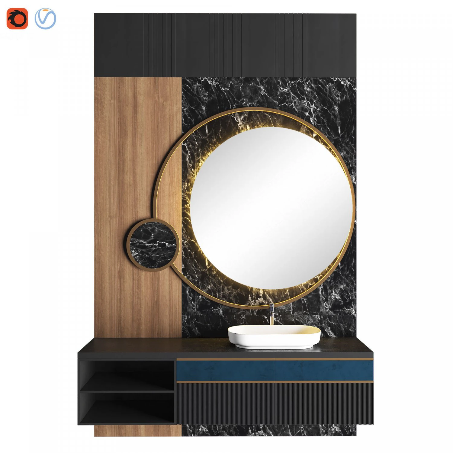 luxury - wasb basin-03 3D Model .c4d .max .obj .3ds .fbx .stl .blend 