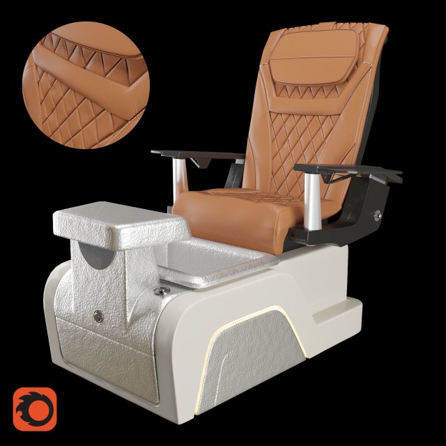 titan - nail chair 3D Model .c4d .max .obj .3ds .fbx .stl .blend 