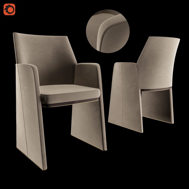 anthony - dining chair Model 3D .c4d .max .obj .3ds .fbx .stl .blend 