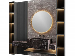 luxury - wash basin 05 3D Model