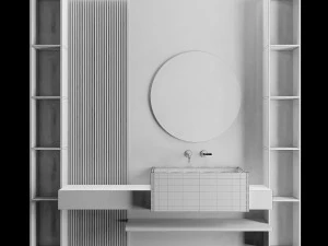 luxury - wash basin 05 3D Model