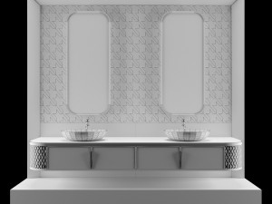luxury - wash basin 06 3D Model