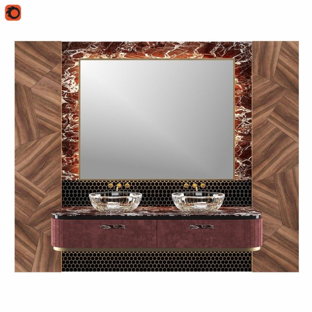 luxury - wash basin 07 Modelo 3D .c4d .max .obj .3ds .fbx .stl .blend 