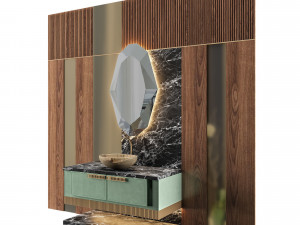 luxury - wash basin 08 3D 모델