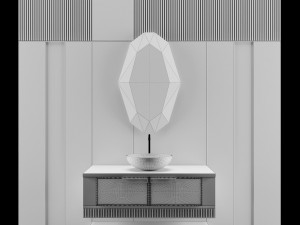 luxury - wash basin 08 3D Модель