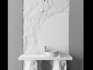 luxury - wash basin 10 Modello 3D