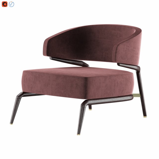 haines - armchair 3D मॉडल .c4d .max .obj .3ds .fbx .stl .blend 