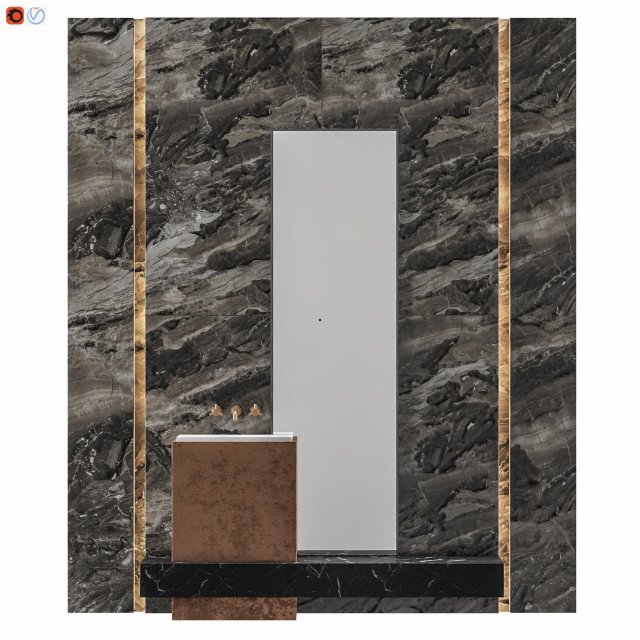luxury - bathroom 01 3D Modell .c4d .max .obj .3ds .fbx .stl .blend