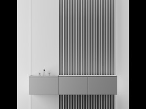 modern - bathroom black 3Dモデル