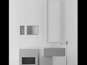 electric - stone bathroom 3D Model