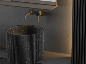 modern - gray bathroom03 3D Model