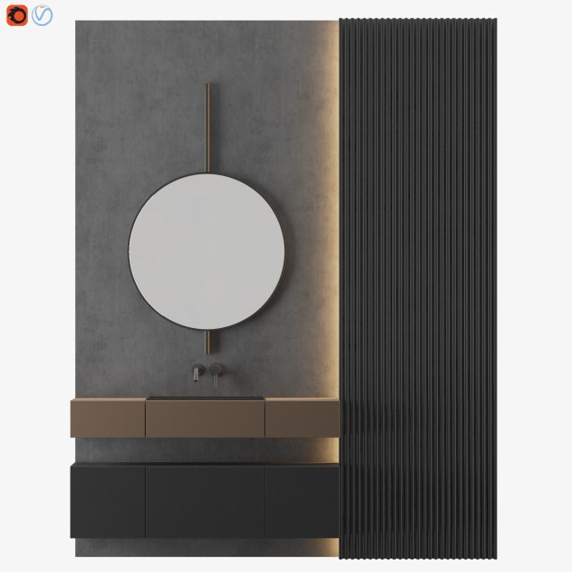 modern - gray bathroom04 3D मॉडल .c4d .max .obj .3ds .fbx .stl .blend 
