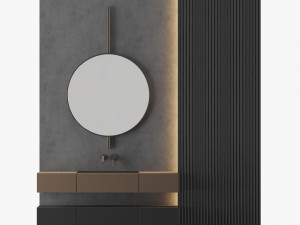 modern - gray bathroom04 Modelo 3D