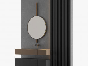 modern - gray bathroom04 3D मॉडल