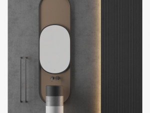 modern - gray bathroom05 3D Model
