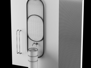 modern - gray bathroom05 3D Model
