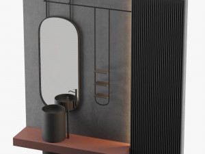modern - gray bathroom06 3D Model