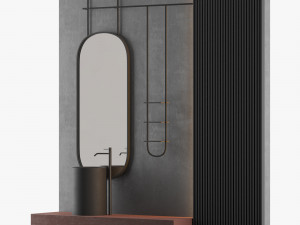 modern - gray bathroom06 3D Model