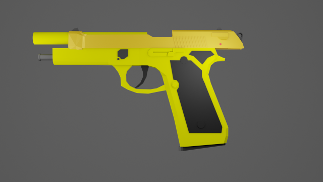 beretta 92 lowpoly 3D Модель .c4d .max .obj .3ds .fbx .stl .blend 