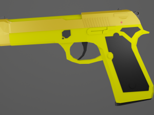 beretta 92 lowpoly 3D Модель