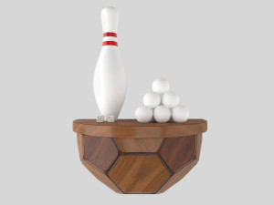 decorative set sport ball floating shelving pottery barn teen Modelo 3D