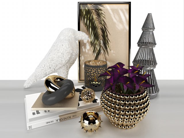 alchemy fine home decor set Modello 3D .c4d .max .obj .3ds .fbx .stl .blend 