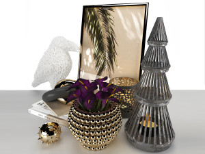 alchemy fine home decor set Modello 3D