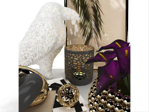 alchemy fine home decor set 3D Model