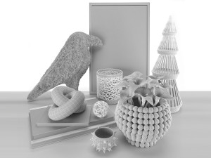 alchemy fine home decor set Modello 3D